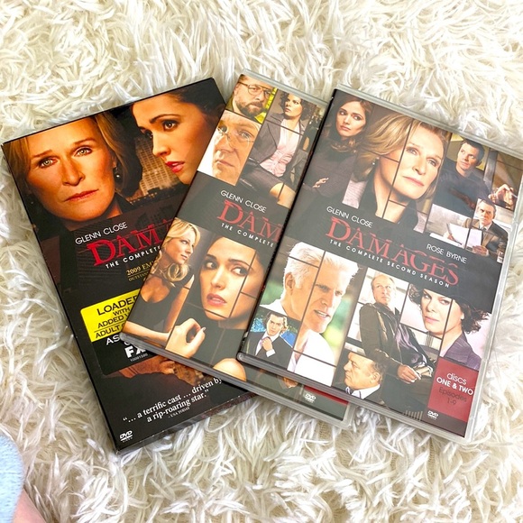 DAMAGES SEASON 2 DVD 3 DISC SET Glenn Close Rose Byrne William Hurt GUC - Picture 4 of 9